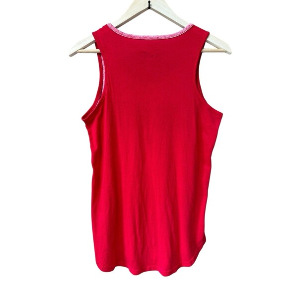 Boston Red Sox Baseball Tank Top Women's Small Red Sequin Stretch Shirt - Picture 4 of 12